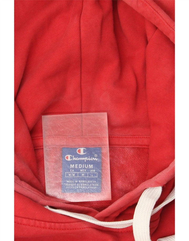 Champion Mens Graphic Hoodie Jumper Medium Red Tie Dye