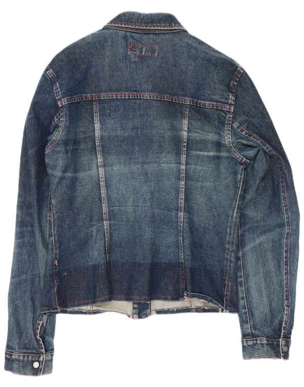 Gas Womens Denim Jacket UK 14 Large Blue