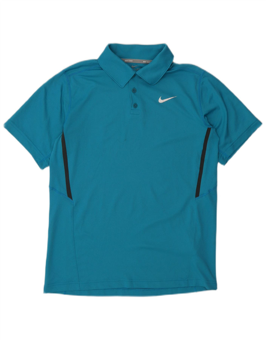 NIKE Boys Polo Shirt 13-14 Years XL Blue Polyester
