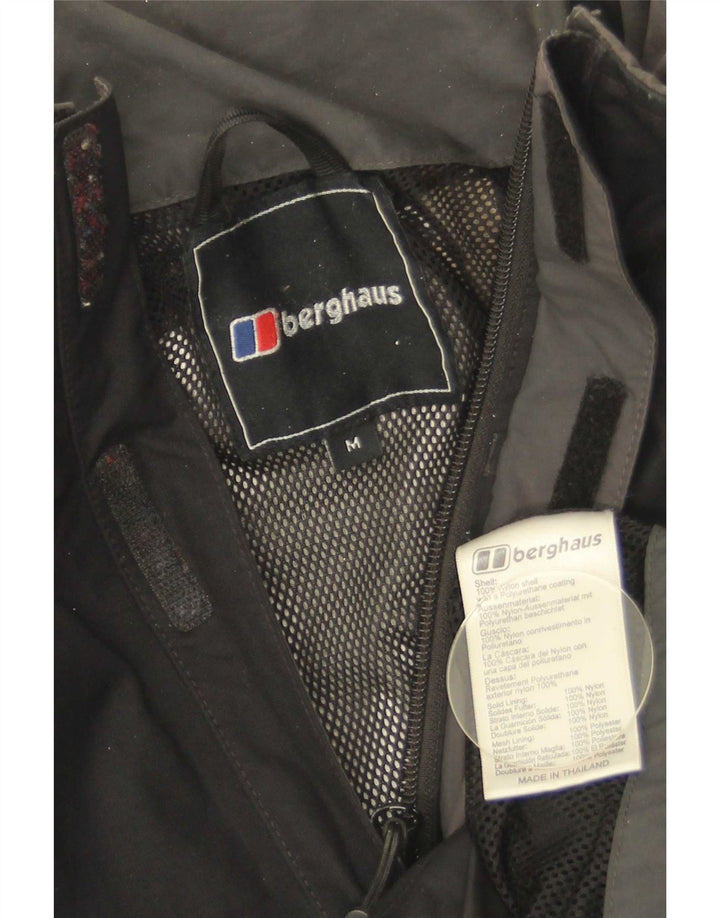 Berghaus Mens Rain Jacket UK 38 Medium Black Nylon