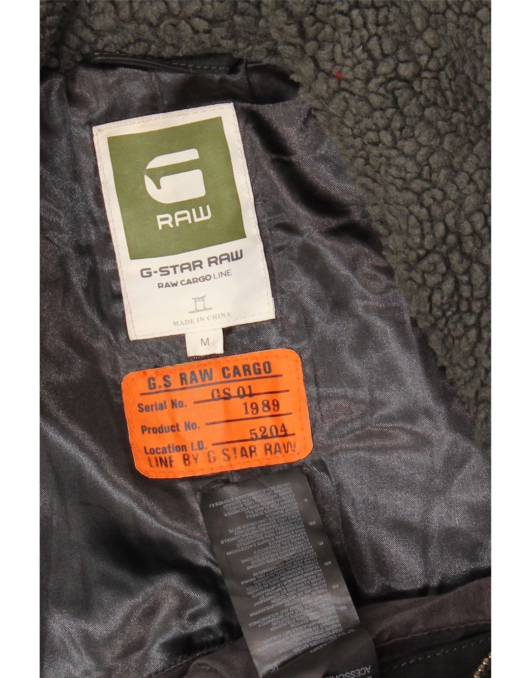 G-STAR Mens Quilted Jacket UK 38 Medium Black Cotton