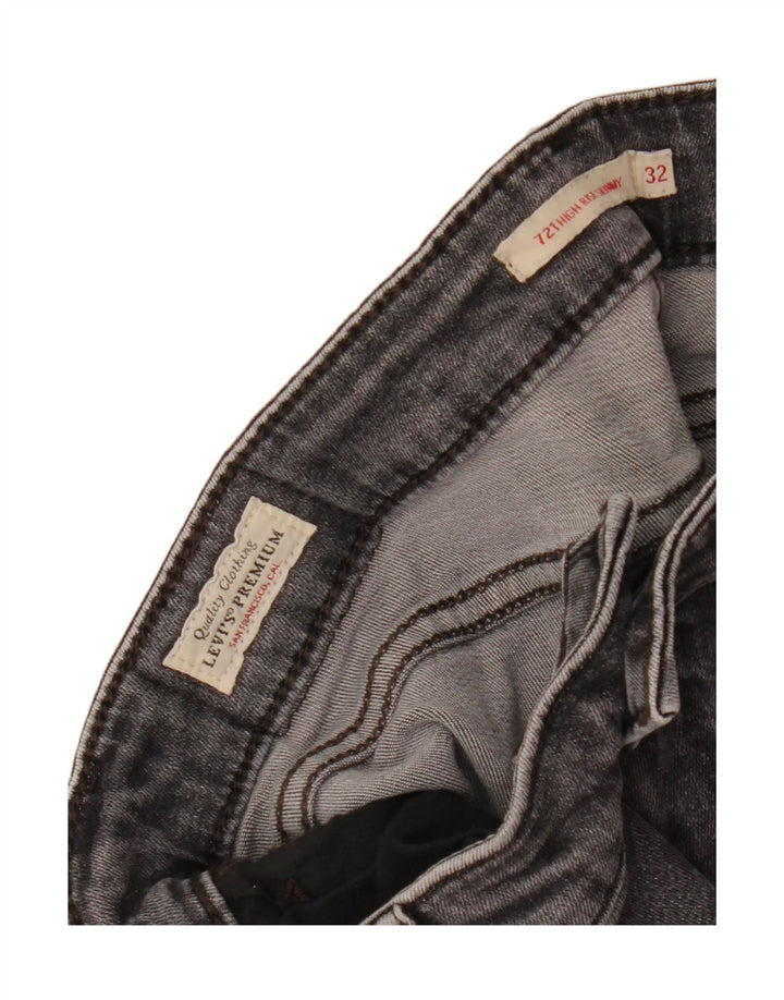 Levi's Womens 721 High Rise Skinny Jeans W32 L30 Grey
