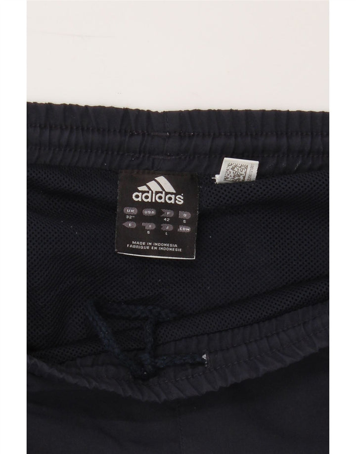 ADIDAS Mens Swimming Shorts Medium Navy Blue Colourblock Polyester Vintage Adidas and Second-Hand Adidas from Messina Hembry 