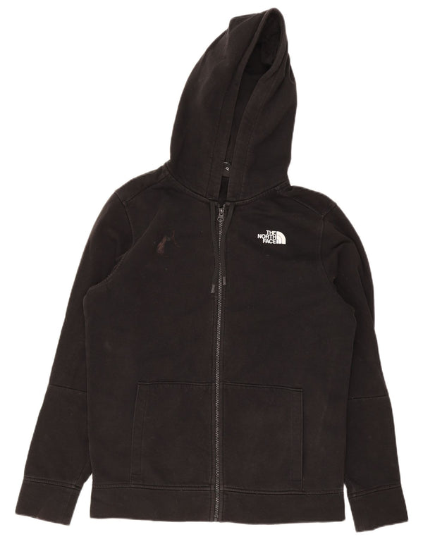 The North Face Mens Zip Hoodie Sweater Medium Black Cotton