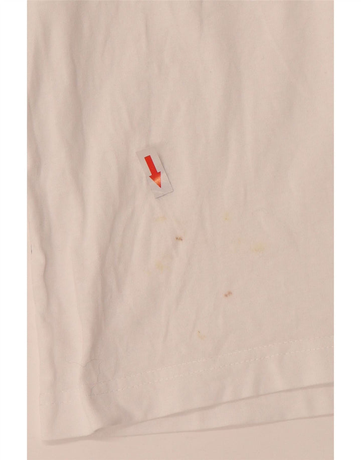 KAPPA Mens T-Shirt Top XL White Cotton