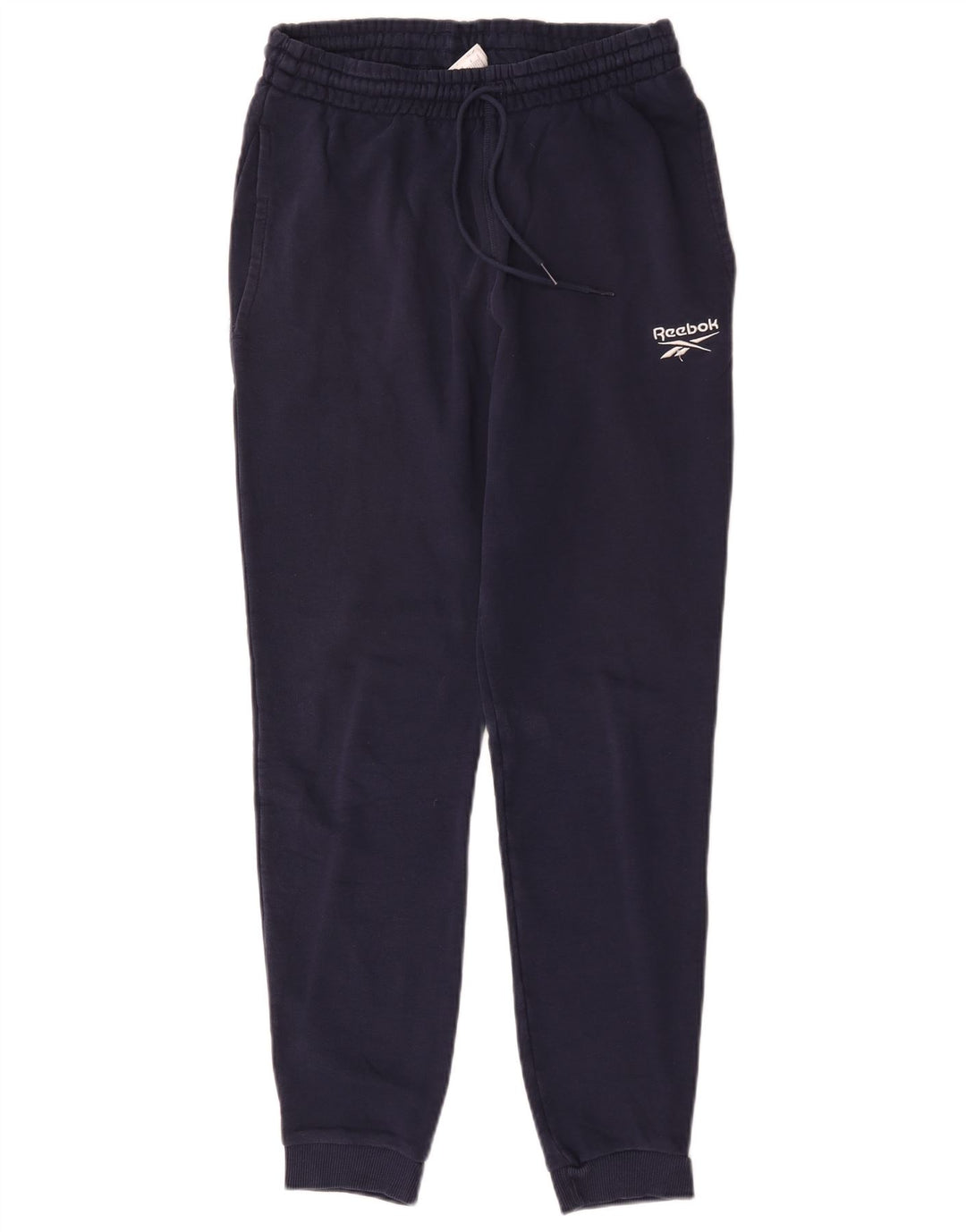 Reebok Mens Tracksuit Trousers Joggers Medium Navy Blue Cotton