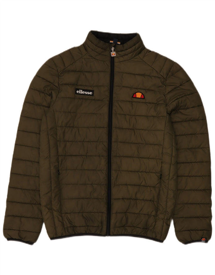 Ellesse Mens Padded Jacket UK 36 Small Khaki Polyester