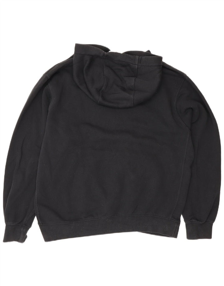 Nike Mens Hoodie Jumper Medium Black Cotton