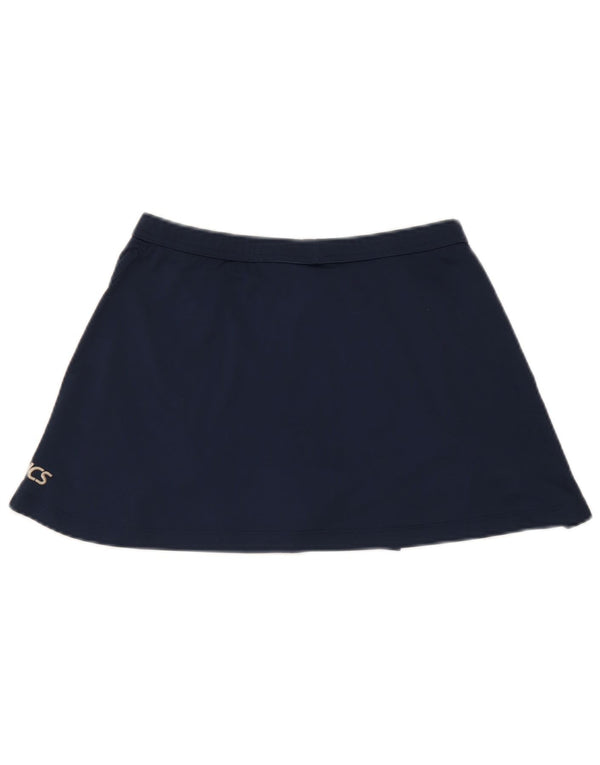 Asics Womens Skort UK 12 Medium  Navy Blue Polyester