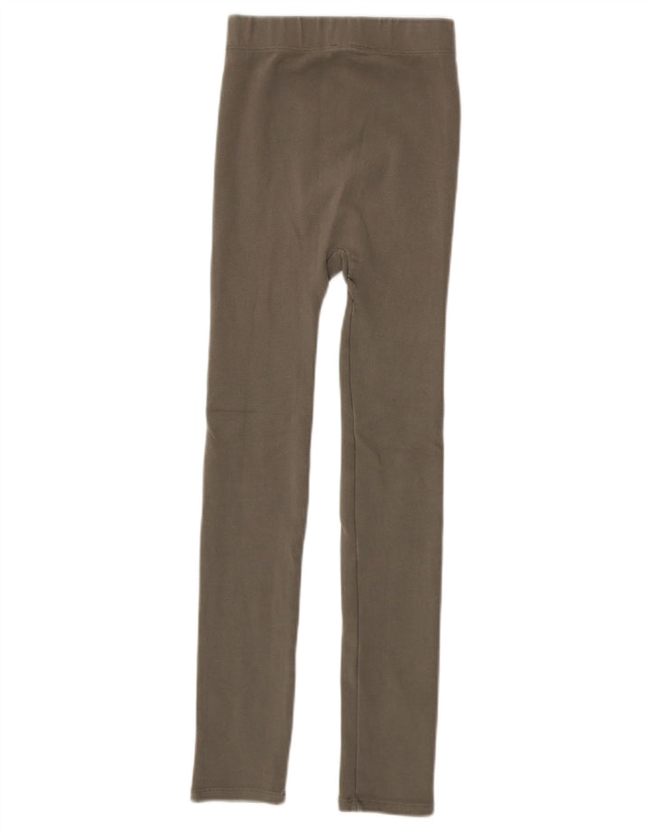 Zara Womens Leggings UK 4 XS Khaki
