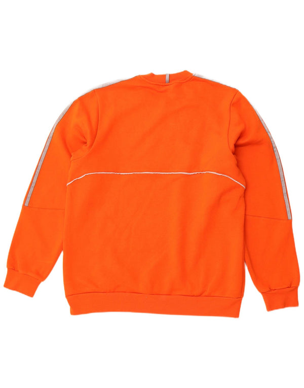 ADIDAS Mens Sweatshirt Jumper Medium Orange Cotton