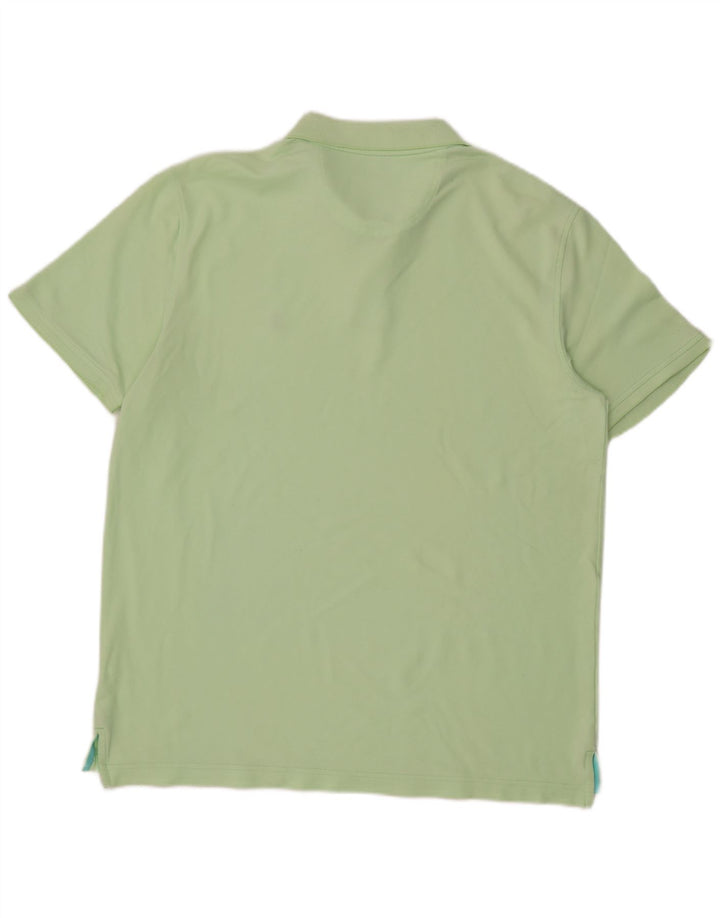 IZOD Mens Polo Shirt 2XL Green Cotton