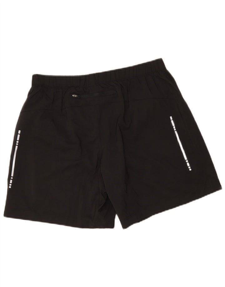 Asics Womens Sport Shorts UK 14 Medium  Black Polyester
