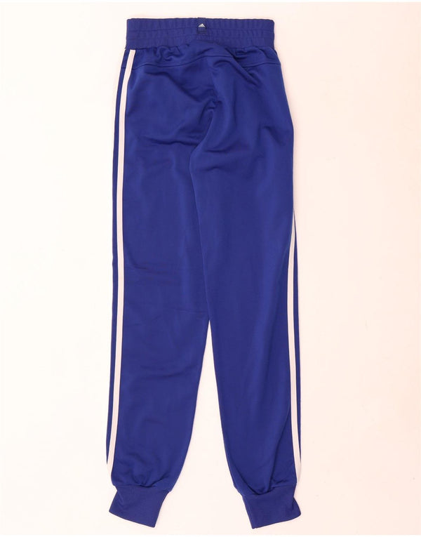 Adidas Womens Tracksuit Trousers Joggers UK 8 Small Navy Blue Polyester