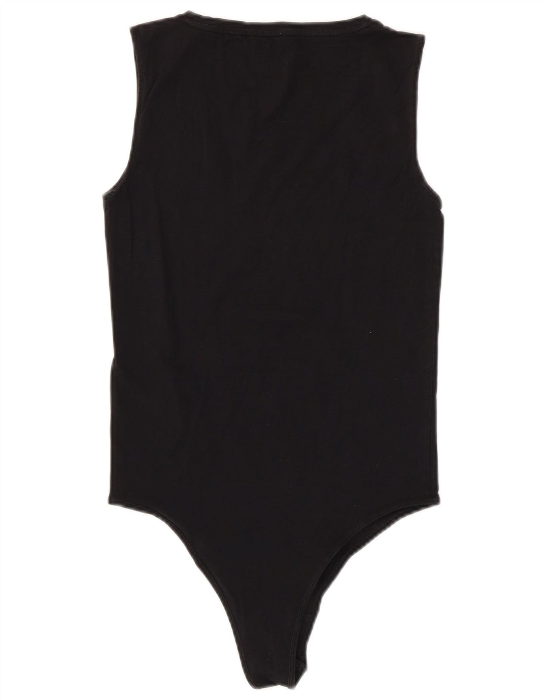 Calvin Klein Jeans Womens Graphic Sleeveless Bodysuit UK 12 Medium Black