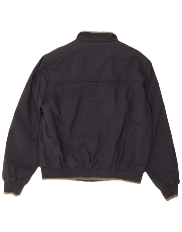 Geox Mens Bomber Jacket UK 44 2XL Navy Blue Polyamide