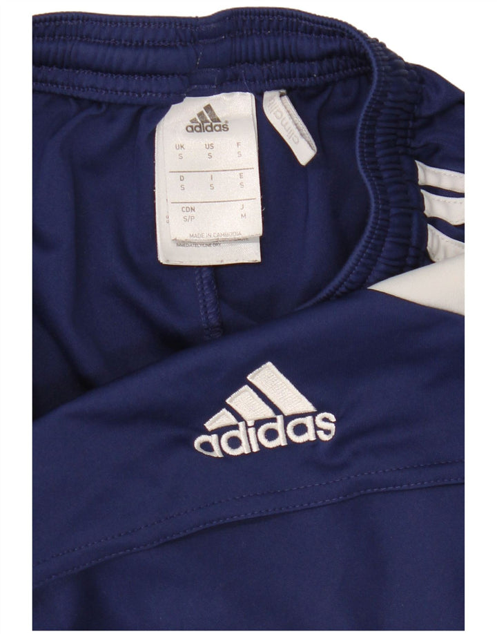 Adidas Mens Climalite Sport Shorts Small Blue Colourblock Polyester