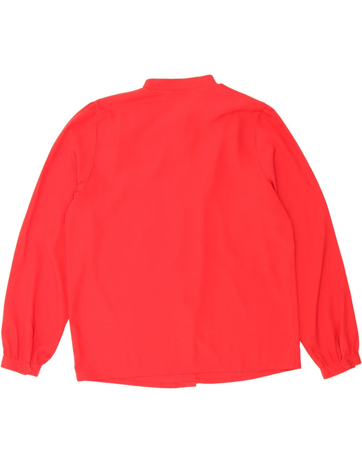 VINTAGE Womens Shirt Blouse EU 40 Medium Red Polyester Vintage Vintage and Second-Hand Vintage from Messina Hembry 