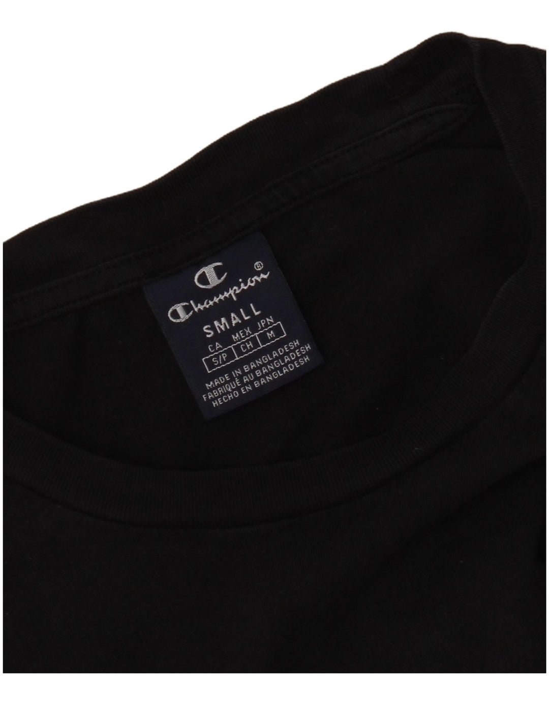 Champion Womens T-Shirt Top UK 10 Small Black