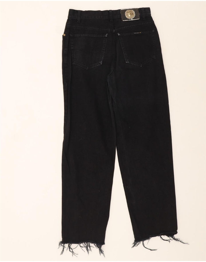 TRUSSARDI Mens Straight Jeans W28 L29 Black Vintage Trussardi and Second-Hand Trussardi from Messina Hembry 