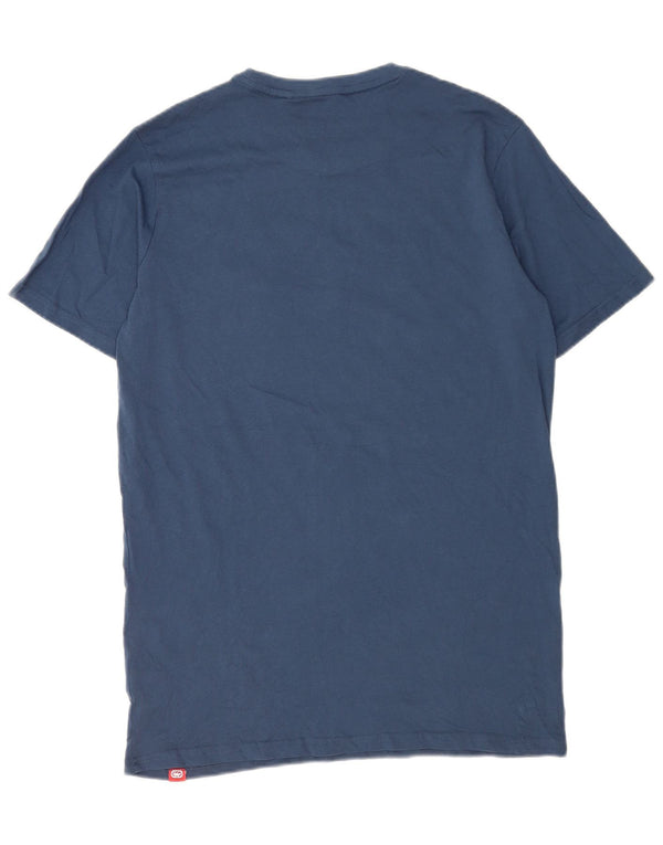 Ecko Unltd Mens Graphic T-Shirt Top Large Navy Blue Cotton