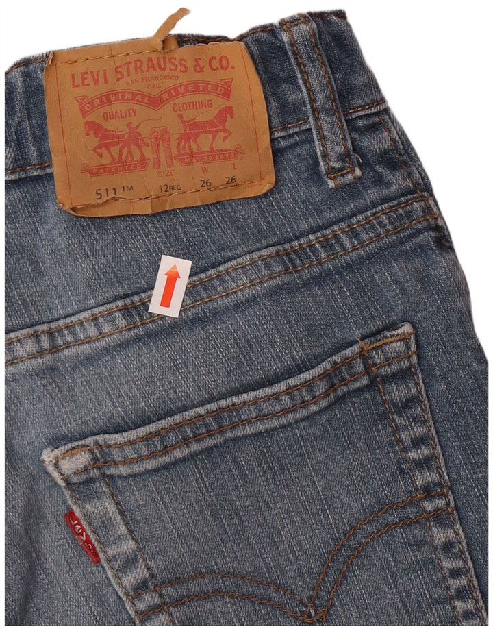 Levi's Boys 511 Slim Jeans 11-12 Years W26 L26 Blue Cotton Classic