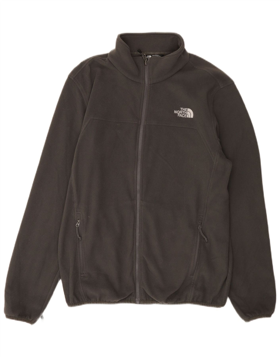 THE NORTH FACE Mens Fleece Jacket UK 40 Large Grey Polyester
