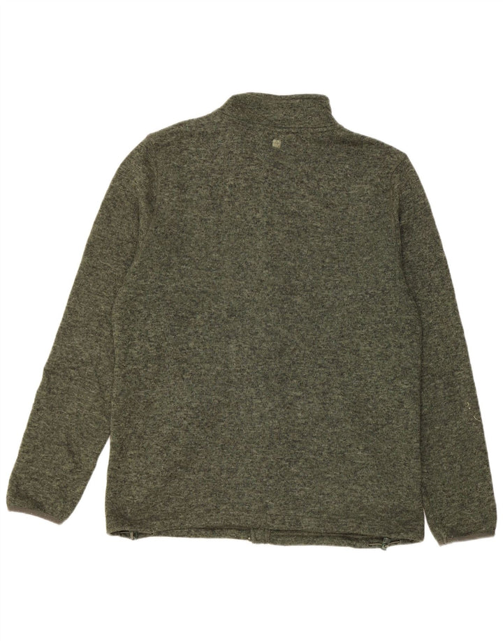 Mountain Warehouse Mens Tracksuit Top Jacket Large Khaki Flecked Polyester