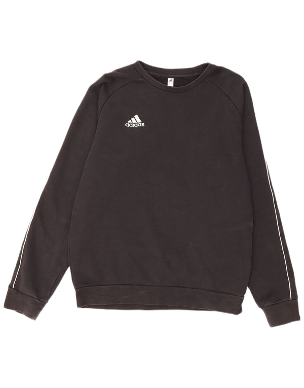 ADIDAS Mens Sweatshirt Jumper Medium Black Cotton