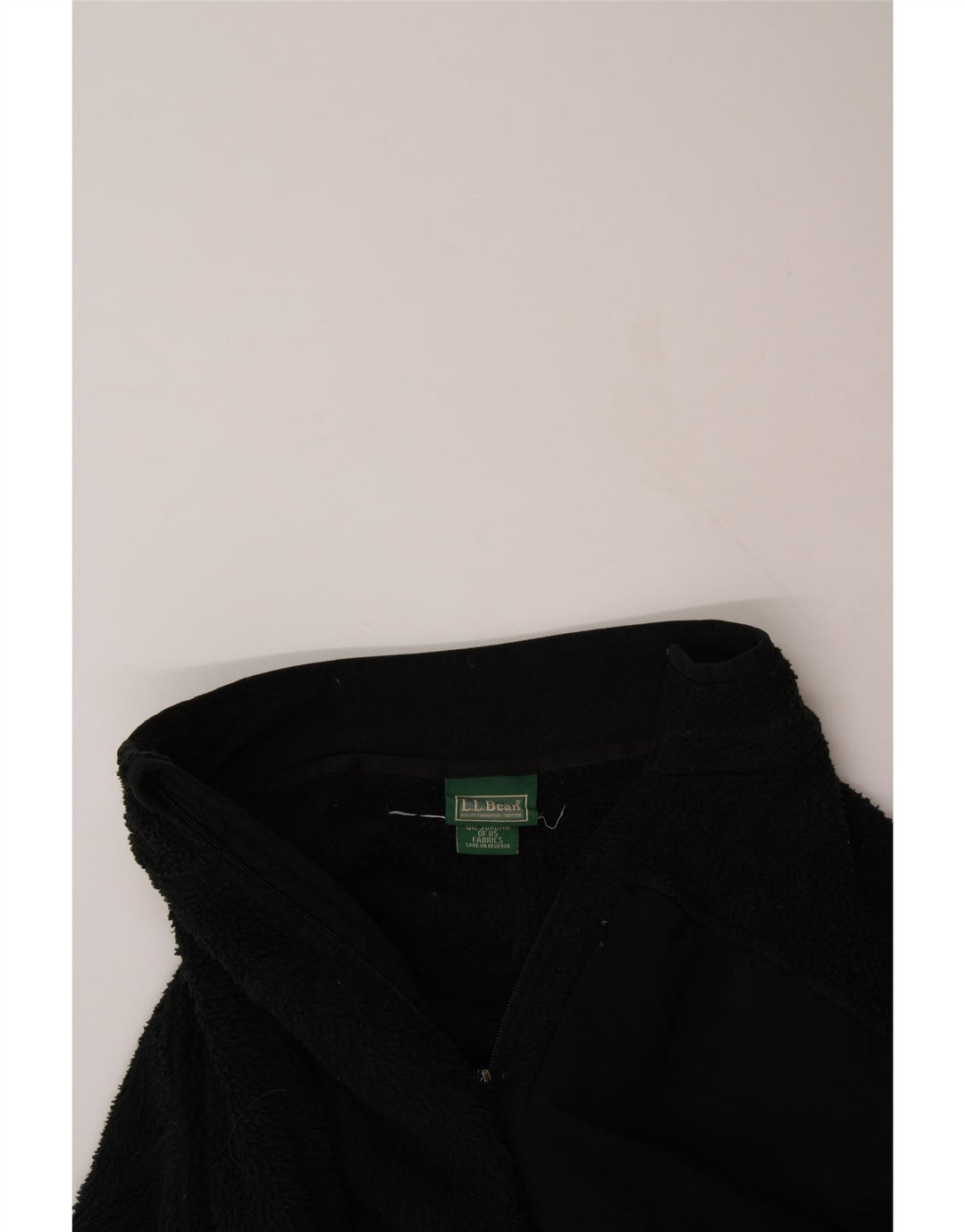 L.L.BEAN Mens Fleece Jacket UK 42 XL Black Polyester Vintage L.L.Bean and Second-Hand L.L.Bean from Messina Hembry 