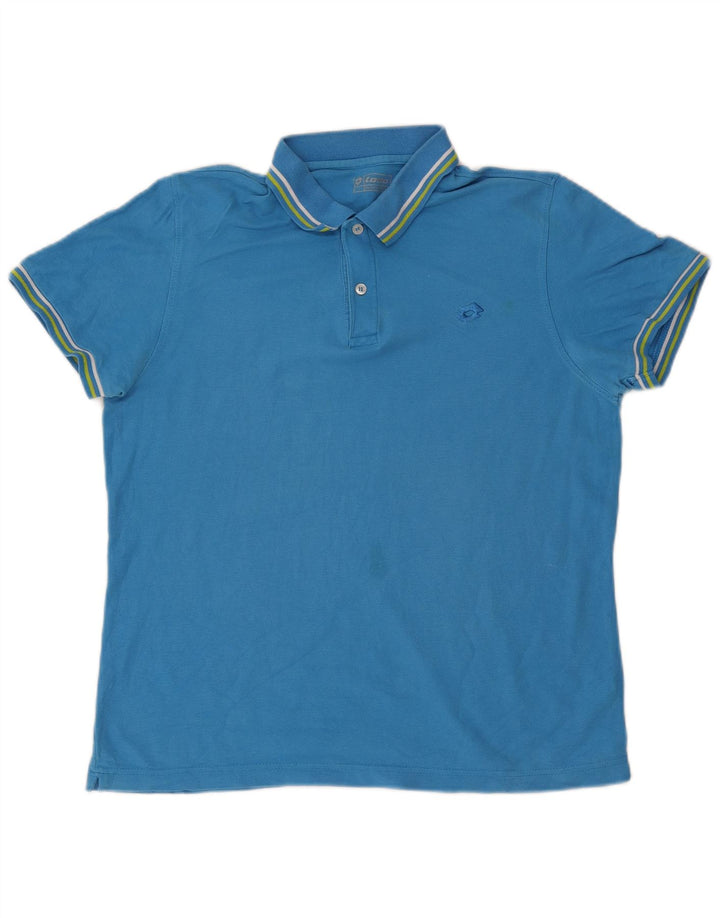 Lotto Mens Polo Shirt Large Blue