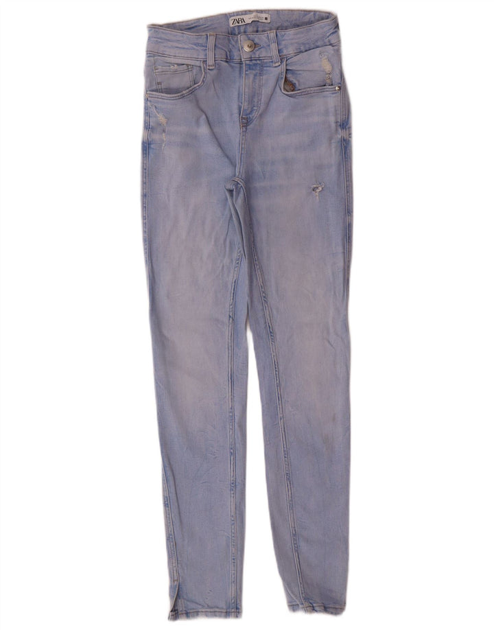 Zara Womens Skinny Jeans EU 36 XS W26 L27 Blue Cotton Modern