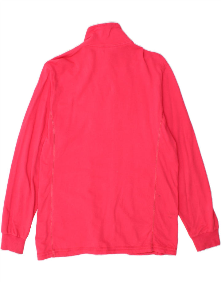 LOTTO Womens Tracksuit Top Jacket UK 14 Medium Pink Cotton Vintage Lotto and Second-Hand Lotto from Messina Hembry 