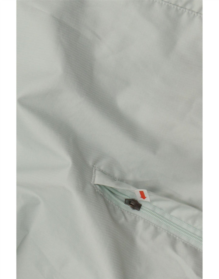 ADIDAS Womens Tracksuit Top Jacket UK 14 Large Turquoise Polyester