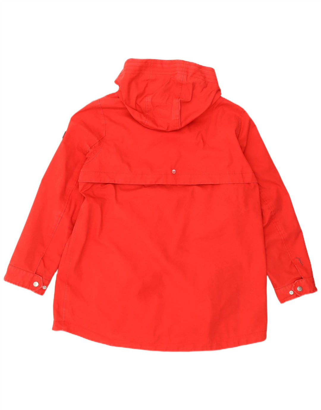 JOULES Womens Hooded Raincoat UK 16 Large Red Cotton