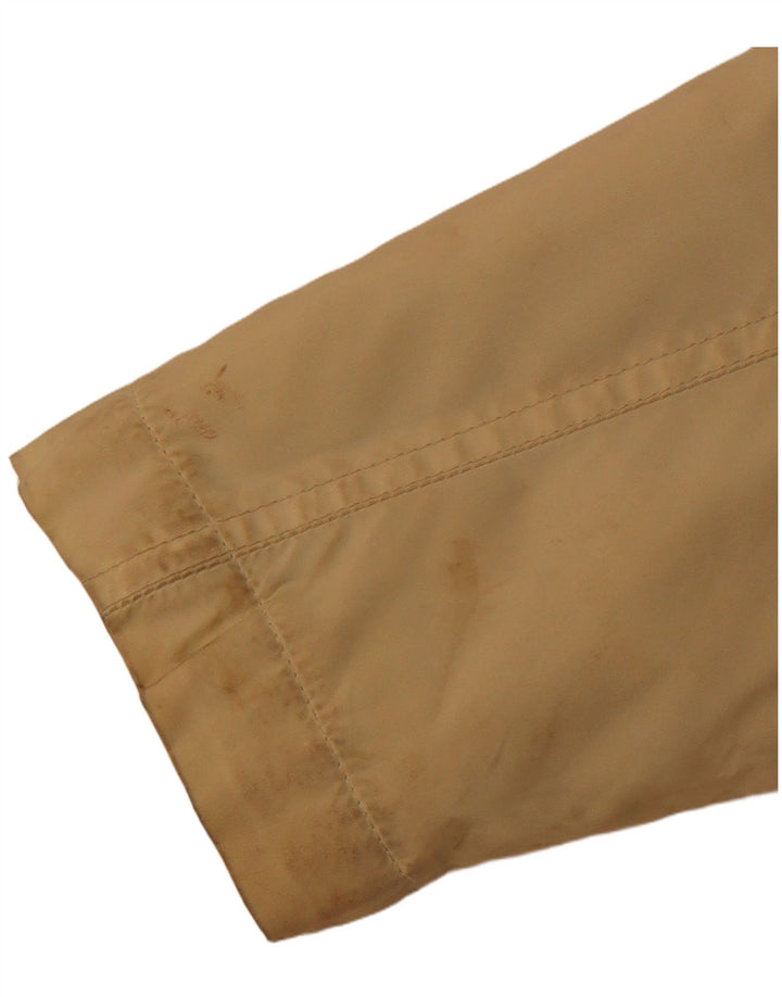 VINTAGE Womens Utility Jacket UK 16 Large Beige Colourblock