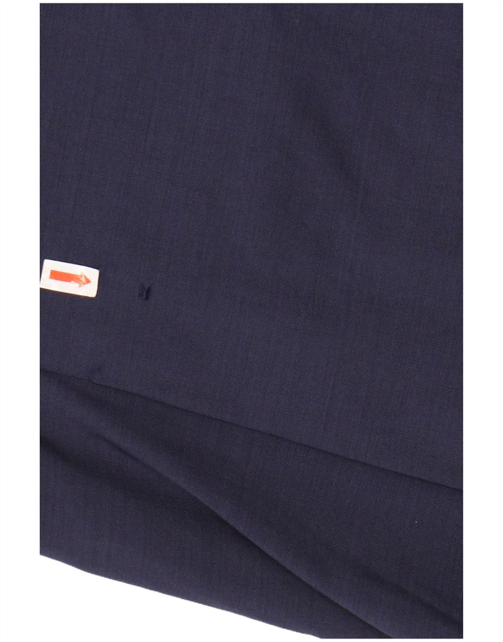 VINTAGE Mens 2 Button Blazer Jacket IT 48 Medium Navy Blue Viscose