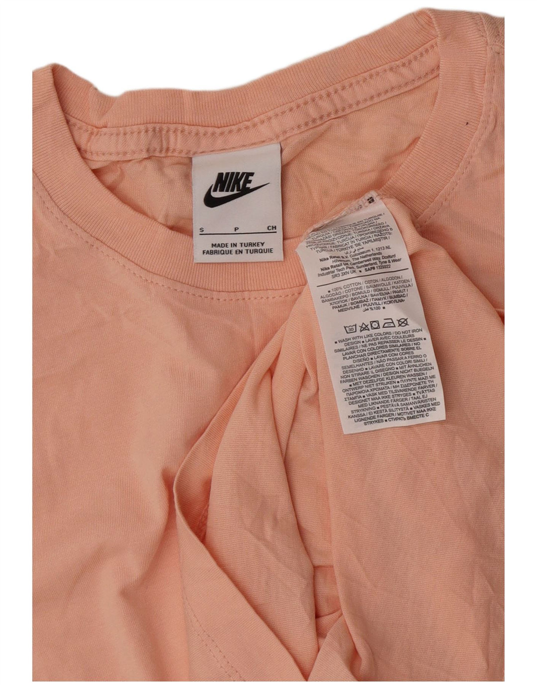 Nike Mens T-Shirt Top Small Pink Cotton