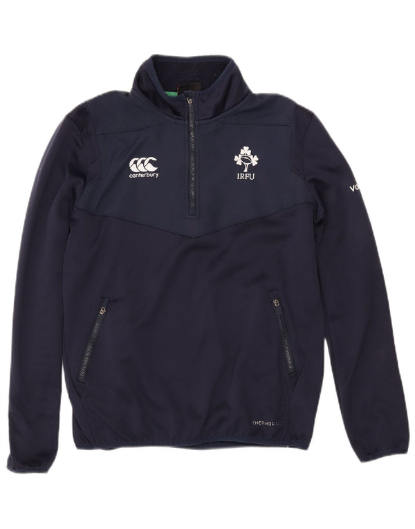 CANTERBURY Boys IRFU Graphic Pullover Tracksuit Top 13-14 Years Navy Blue