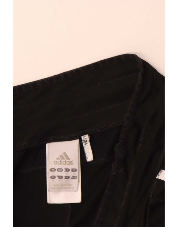 Adidas Womens Bermuda Sport Shorts UK 12 Medium Black Polyester