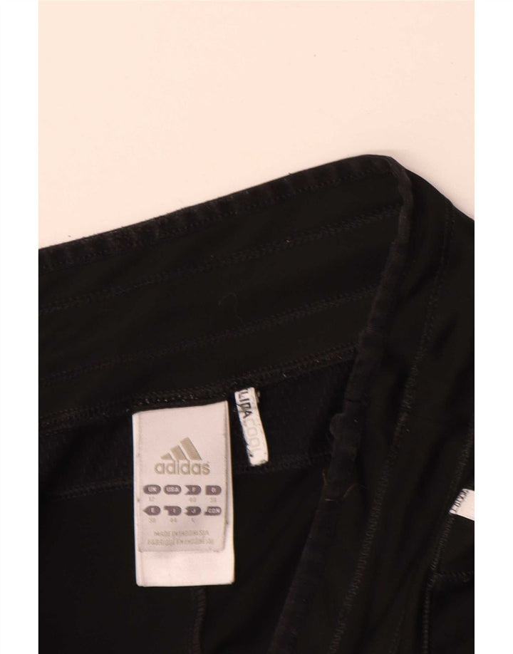 Adidas Womens Bermuda Sport Shorts UK 12 Medium Black Polyester