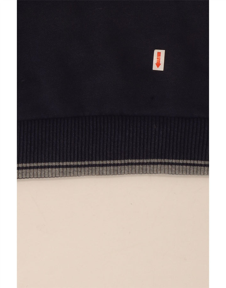 Fila Mens Sweatshirt Jumper Large Navy Blue Cotton