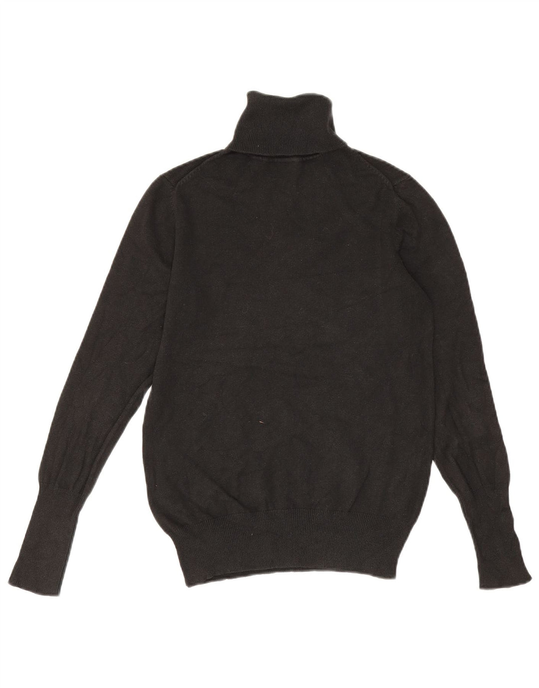Zara Womens Roll Neck Jumper Sweater UK 14 Large Black