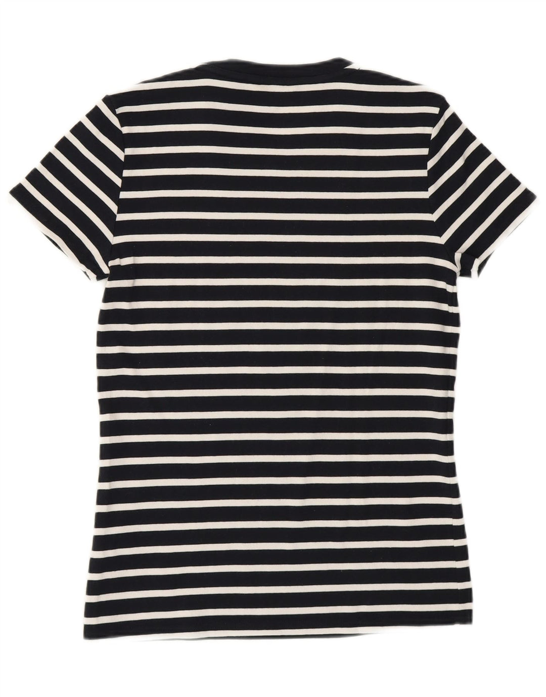 Tommy Hilfiger Womens T-Shirt Top UK 14 Large Navy Blue Striped Cotton