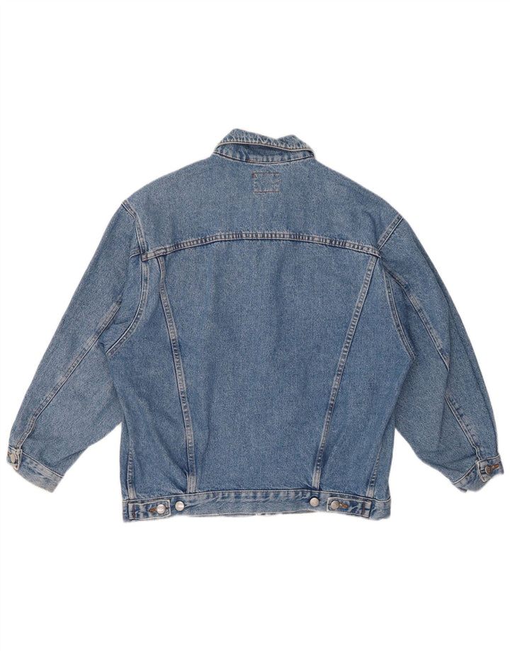 RIFLE Mens Denim Jacket UK 40 Large Blue