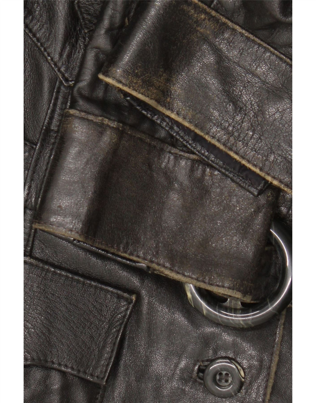 Vintage Womens Leather Jacket UK 14 Medium Black