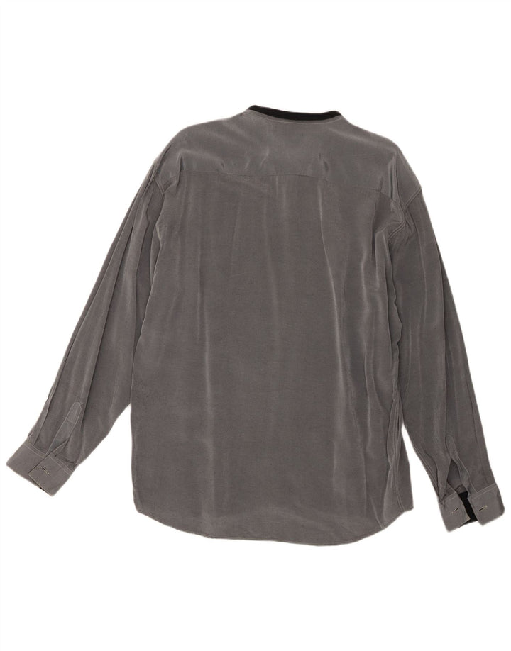 Mac Fashion Mens Shirt Large Grey Acetate