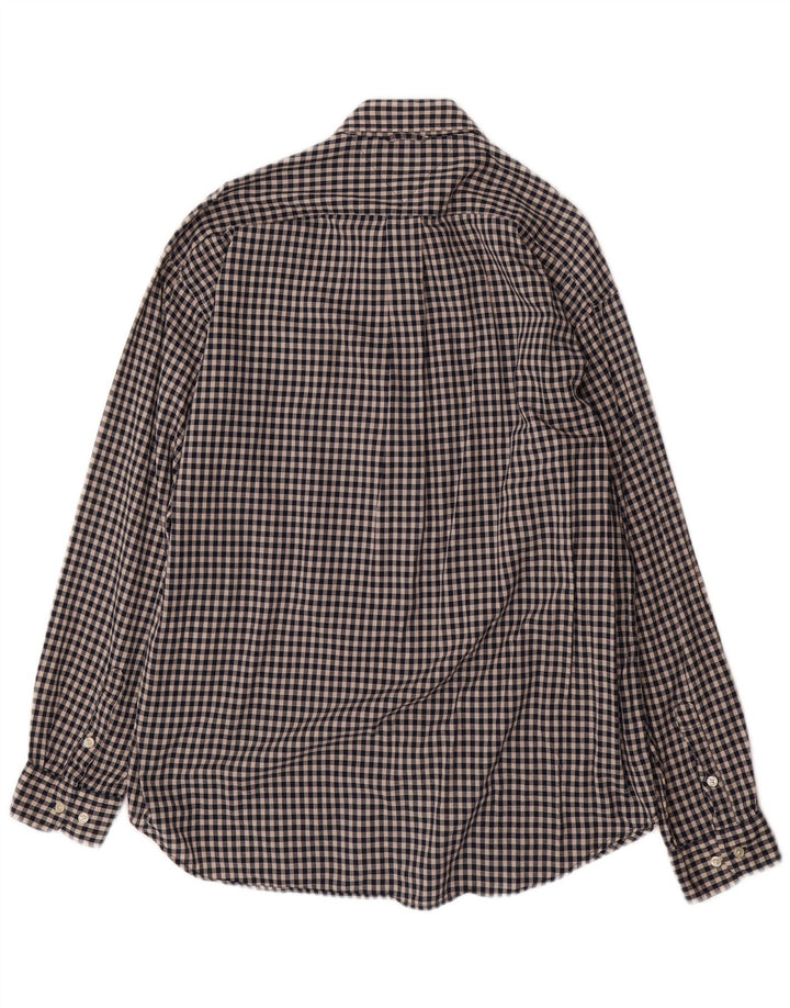 TOMMY HILFIGER Mens Shirt XL Black Check Cotton