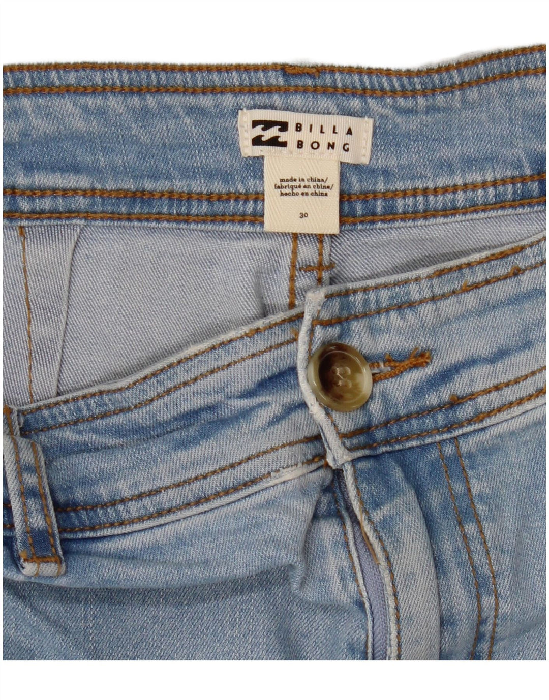 BILLABONG Womens High Waist Wide Leg Jeans W30 L27 Blue