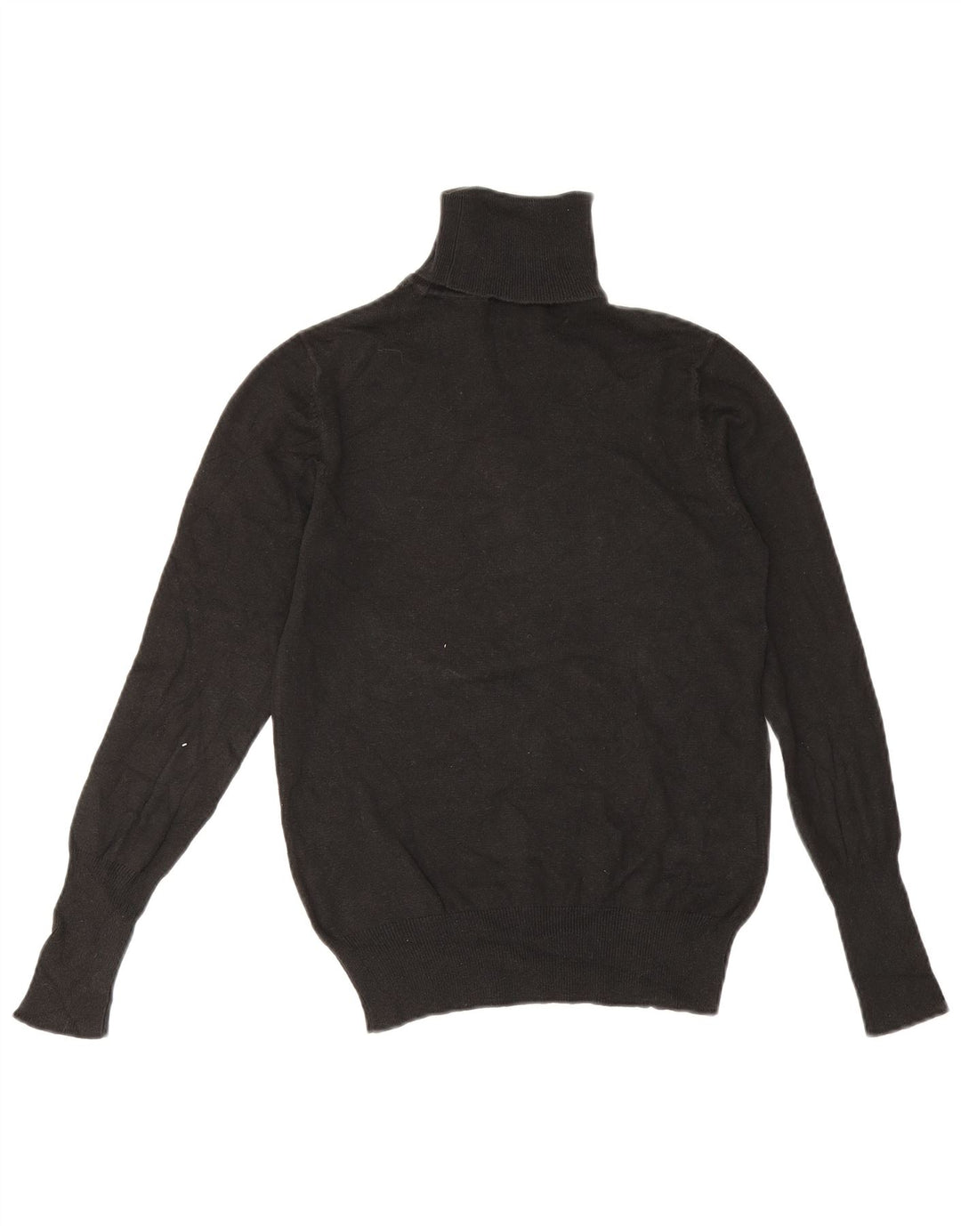 Zara Womens Roll Neck Jumper Sweater UK 14 Large Black